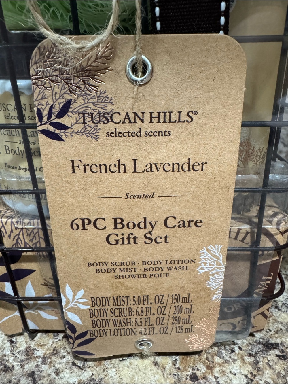 Tuscan Hills French Lavender 6PC Body Care Gift Set - NEW
